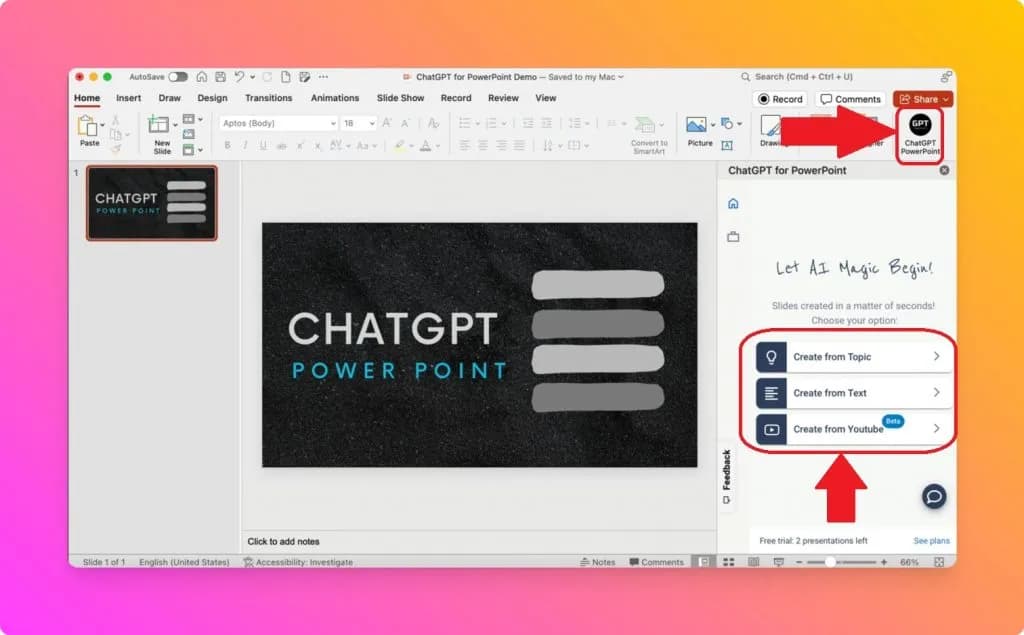 ChatGPT делает презентации в PowerPoint: как использовать и не облажаться