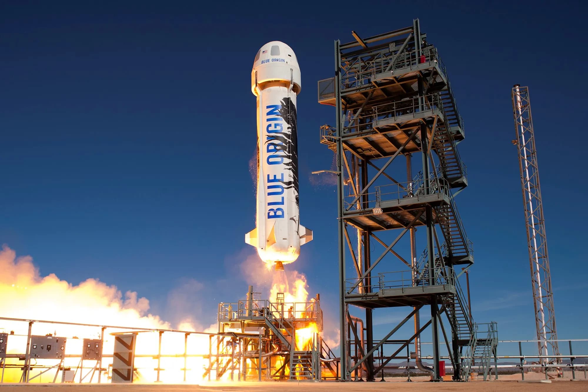 Blue Origin New Glenn — ракета на стартовой площадке